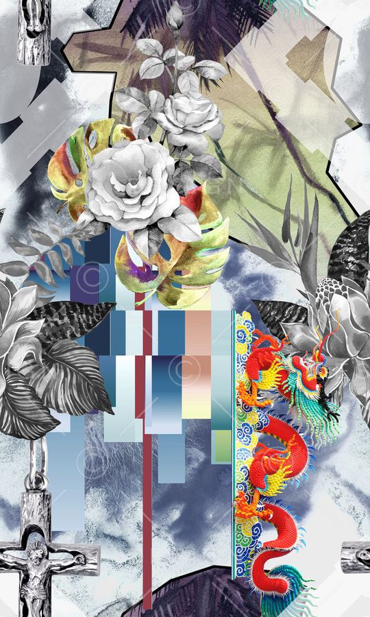 时尚男装印花华亿平台图片