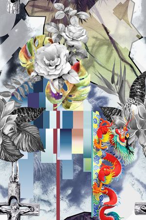 时尚男装印花华亿平台图片