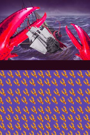 大龙虾印花华亿平台图片