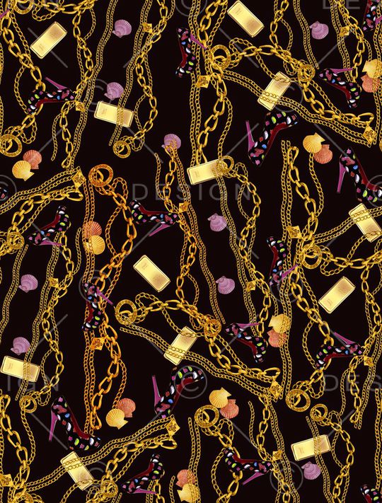 高跟鞋印花华亿平台图片