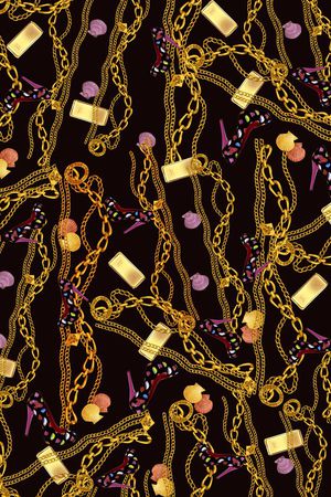 高跟鞋印花华亿平台图片