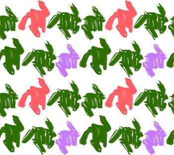 434200-手绘水墨千鸟格涂鸦，有分色稿