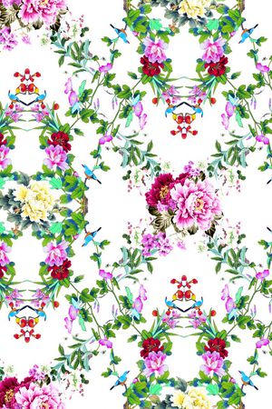 中国风印花华亿平台图片