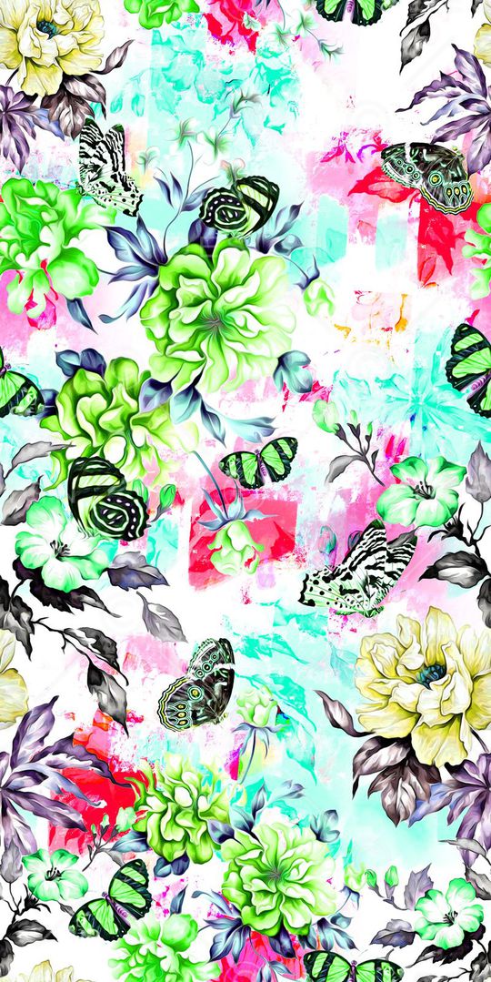 古典 水彩印花华亿平台图片