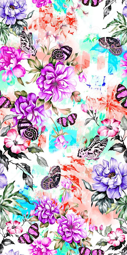 古典 水彩印花华亿平台图片