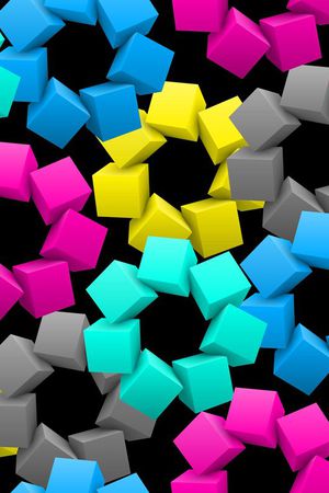 几何3D风格印花华亿平台图片