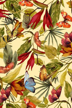 动物植物印花华亿平台图片