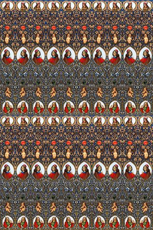 欧式古典花纹头像印花华亿平台图片