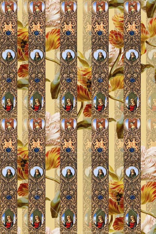 欧式古典印花华亿平台图片