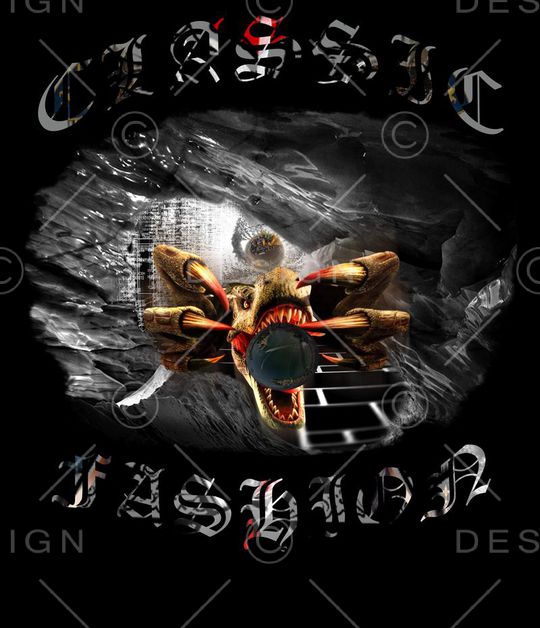 3D石洞怪兽星球视觉印花华亿平台图片