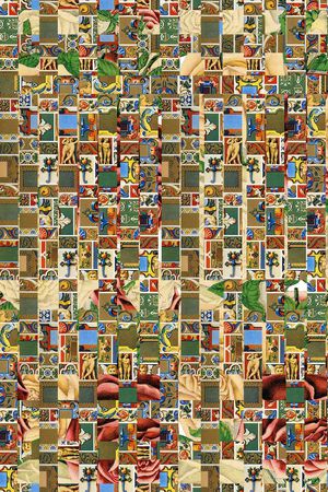 方块拼图印花华亿平台图片