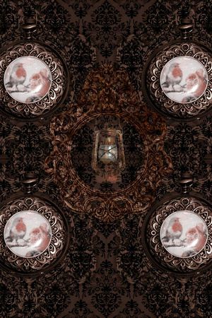 复古印花华亿平台图片