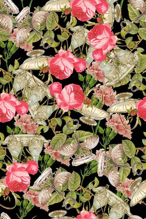 茶具印花华亿平台图片