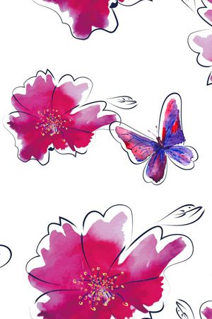 手绘印花华亿平台图片