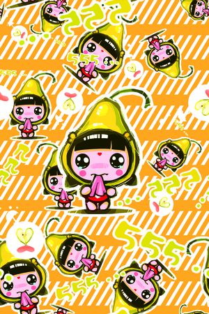 可爱风印花华亿平台图片