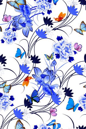 荷花印花华亿平台图片