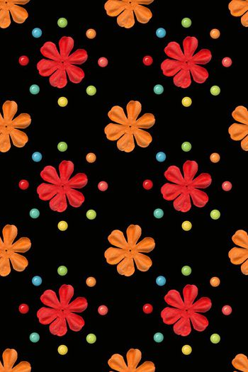 435202-简约清新分格时尚宝石小花二.