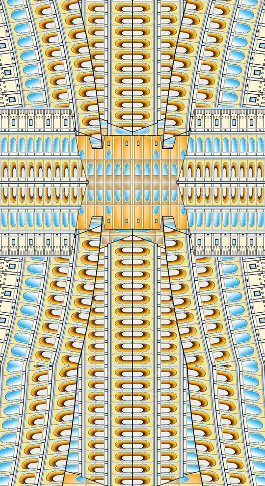 几何印花华亿平台图片