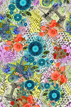 动物纹印花华亿平台图片