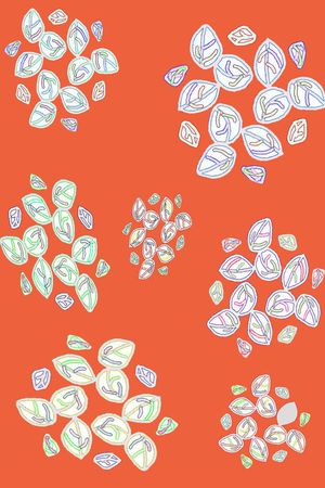 手绘涂鸦图案印花华亿平台图片