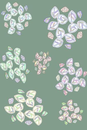 手绘涂鸦图案印花华亿平台图片