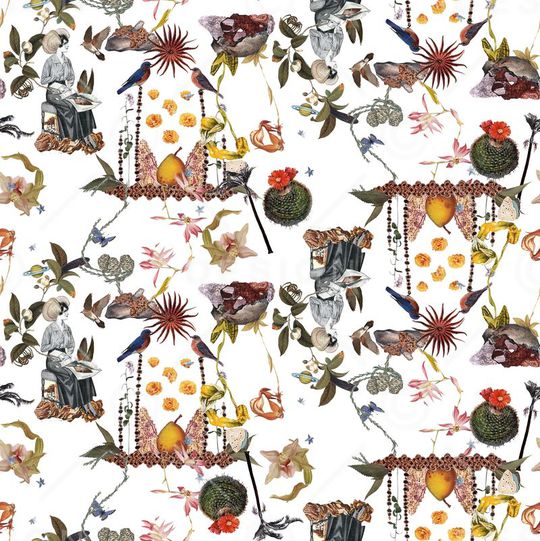 复古时尚印花华亿平台图片