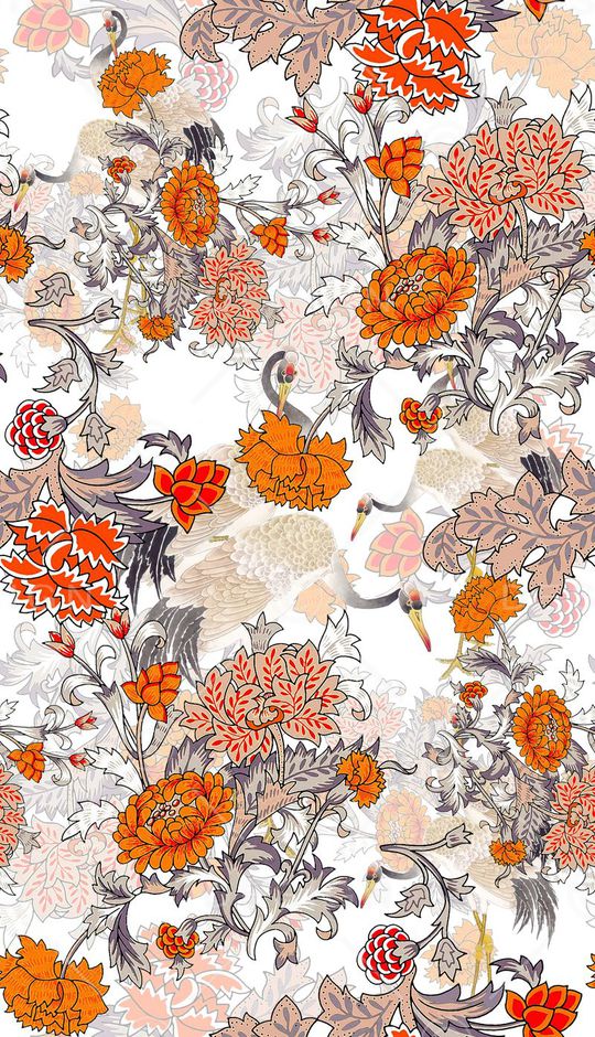 复古印花华亿平台图片