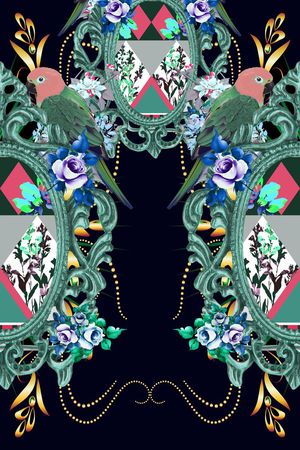 女装印花华亿平台图片