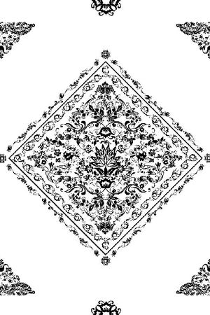 几何对称印花华亿平台图片