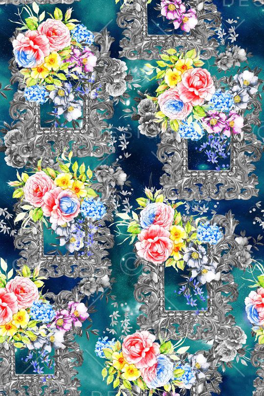 欧式印花华亿平台图片