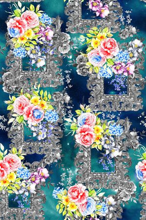 欧式印花华亿平台图片