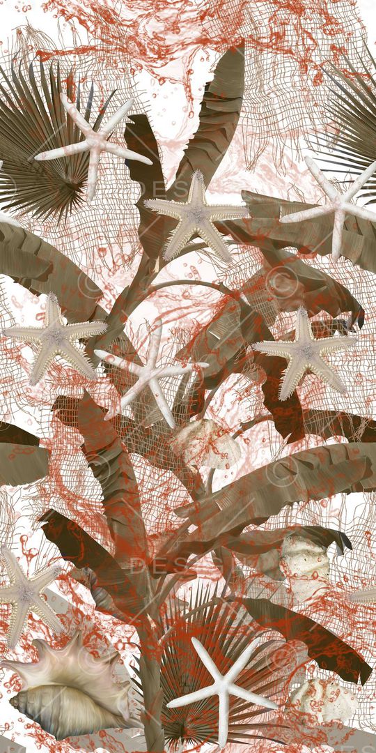 海洋风印花华亿平台图片