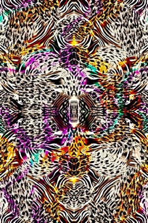 豹纹印花华亿平台图片