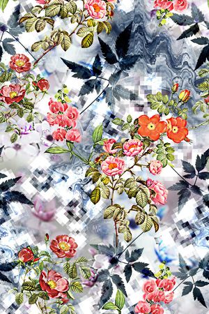 抽象印花华亿平台图片