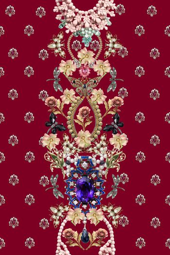 435554-时尚 珠宝 首饰 数码 丝绸 真丝