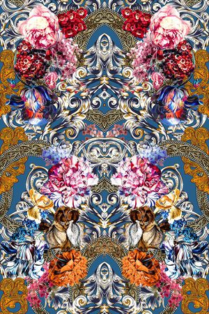 欧式印花华亿平台图片