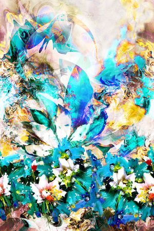 抽象印花华亿平台图片