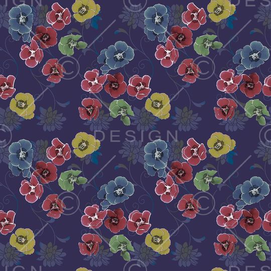 复古印花华亿平台图片