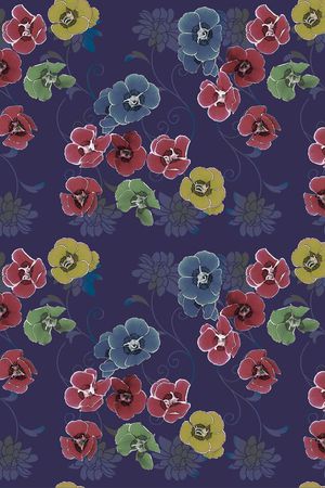 复古印花华亿平台图片