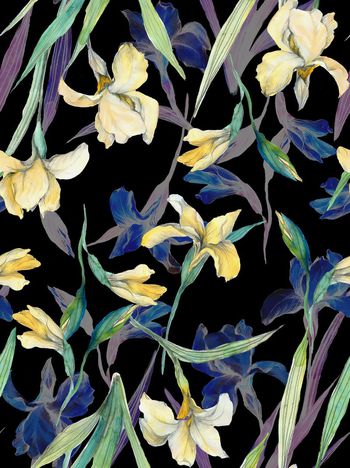 435620-时尚铅笔手绘水彩上色数码印花