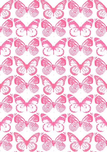 粉色蝴蝶印花华亿平台图片