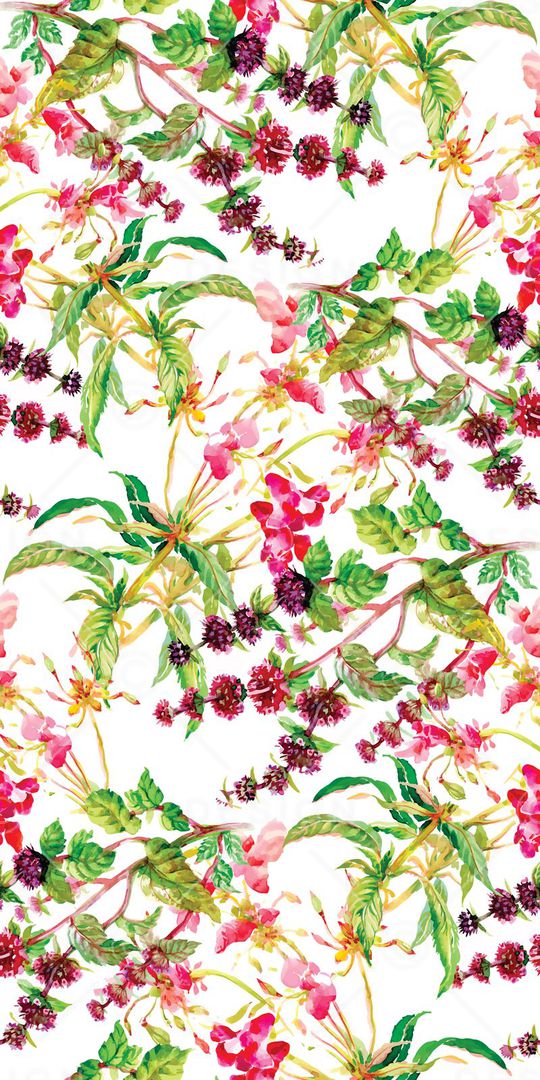 多彩花卉印花华亿平台图片