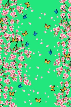 蝴蝶印花华亿平台图片