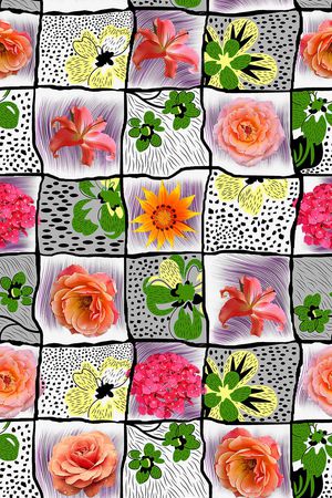 格子印花华亿平台图片