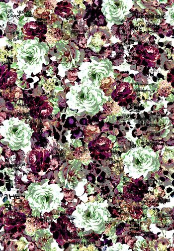 435700-复古怀旧颓废豹纹瑕疵烂点泥点花卉字