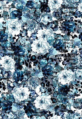 435701-复古怀旧颓废豹纹瑕疵烂点泥点花卉字