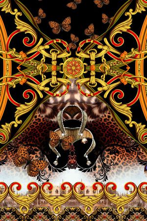 豹纹印花华亿平台图片