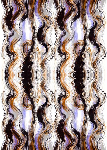 435771-流行时尚水彩波动流动纹理数码印花