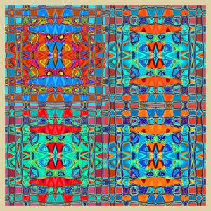 抽象梦幻印花华亿平台图片