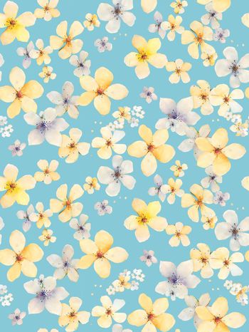 435801-时尚简约浪漫水彩手绘小碎花